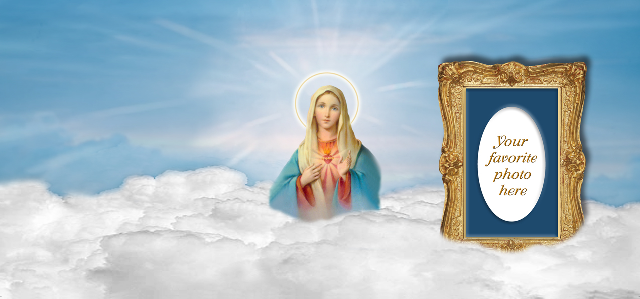 Immaculate Heart Clouds Blue